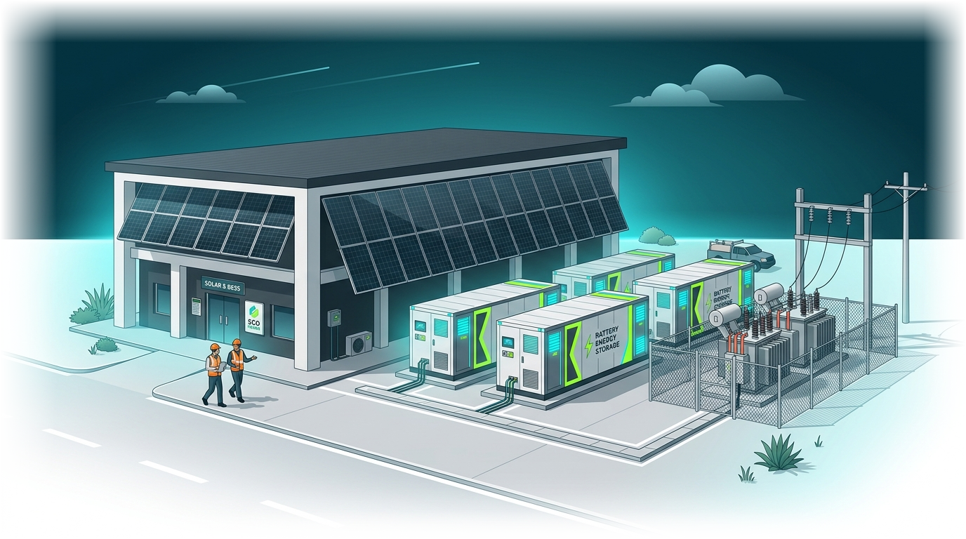 Swastik Industrial Solar Plant & Utility BESS Facility